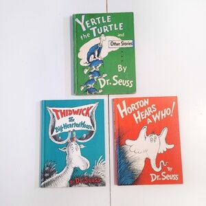 Dr Seuss Vintage Matte Hardcover Books Lot 1